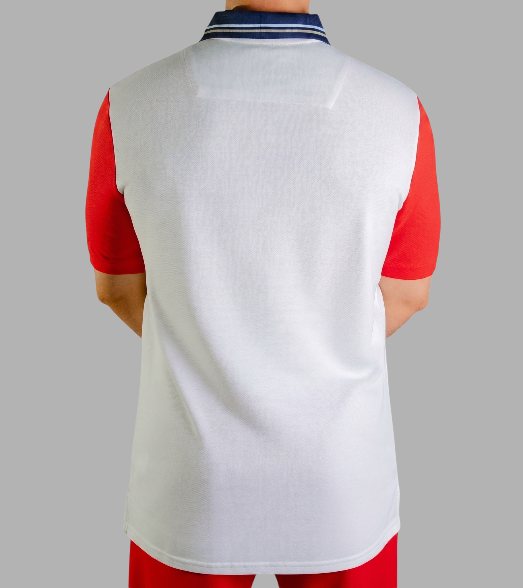 'Anchor Polo Shirt' - Blanc Cassé / Rouge