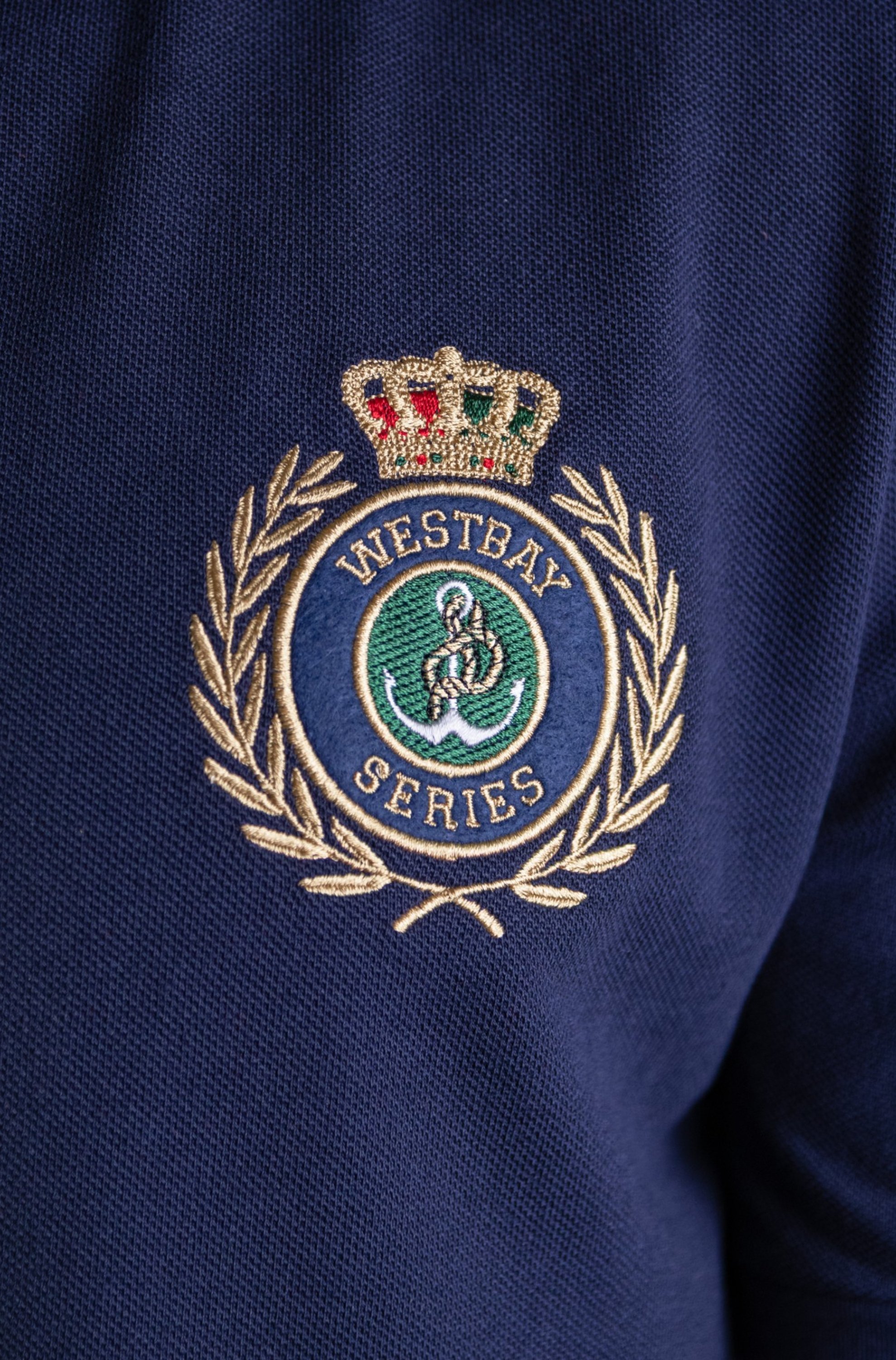 'Crest Polo Shirt' - Bleu Nuit