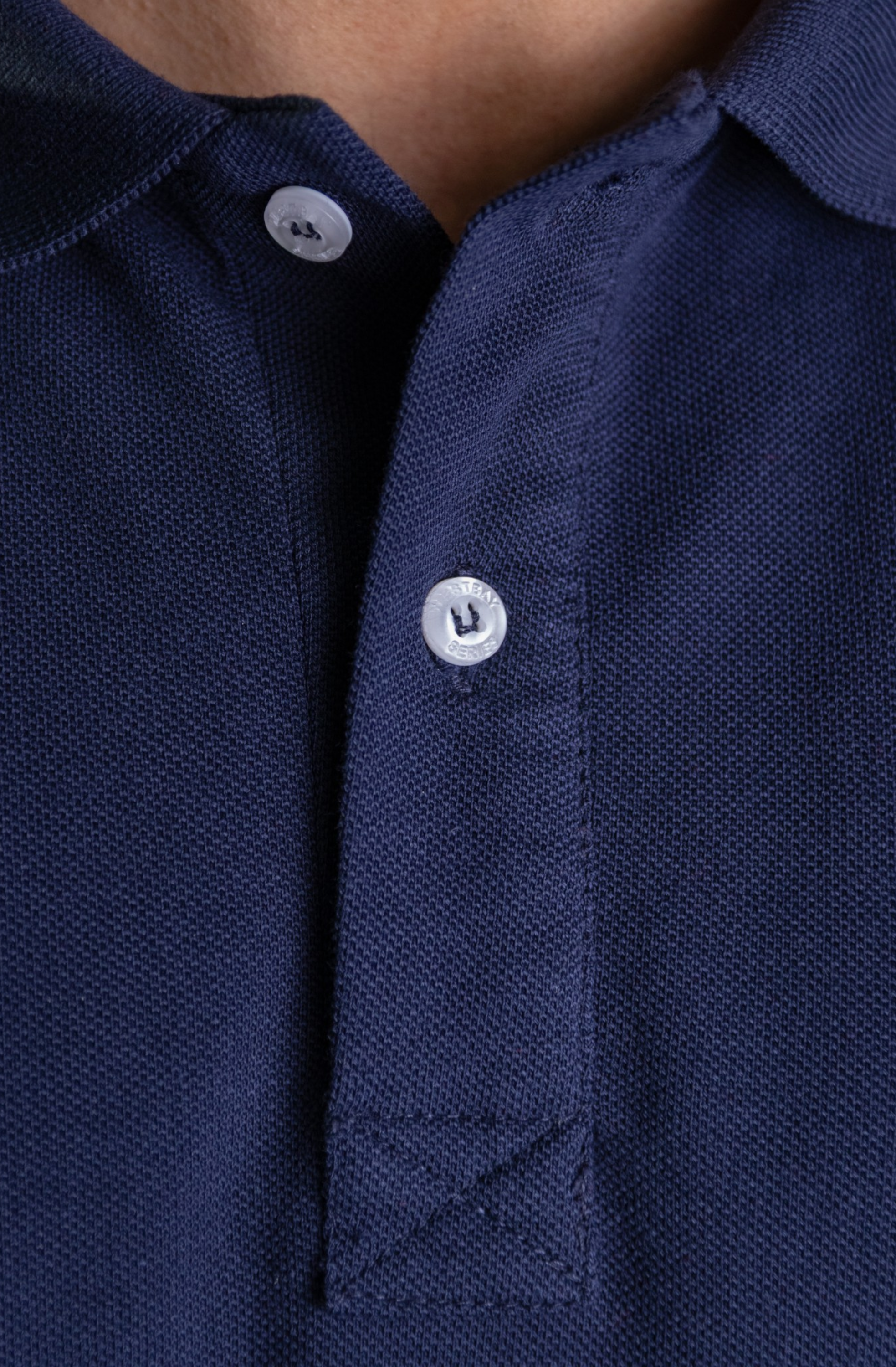 'Crest Polo Shirt' - Bleu Nuit