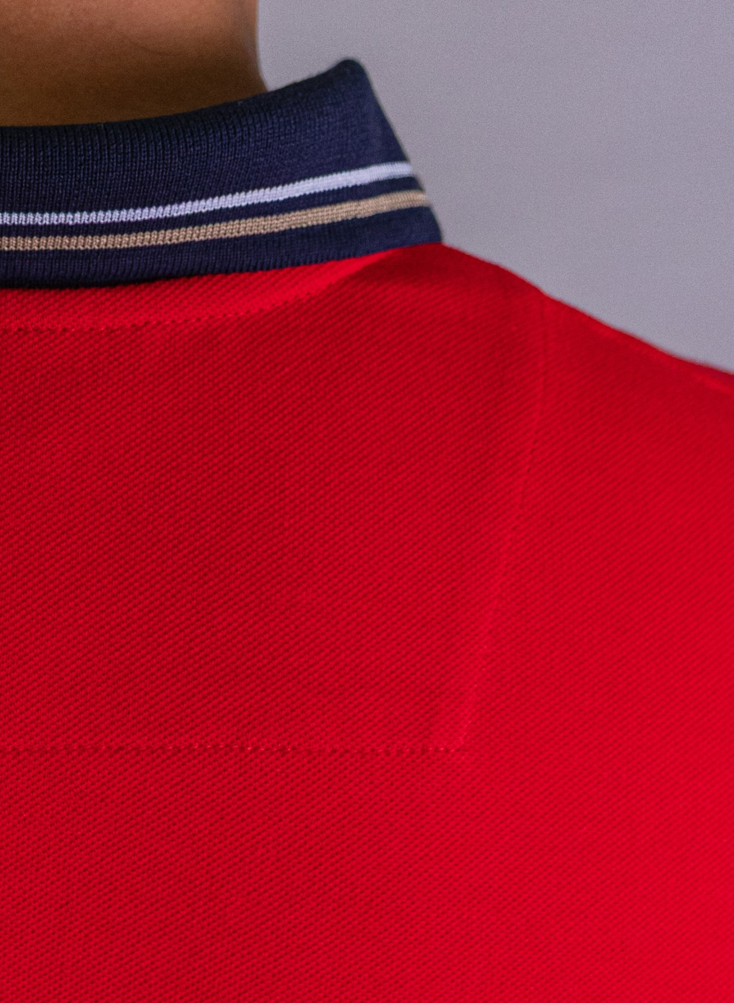 'Crest Polo Shirt' - Rouge