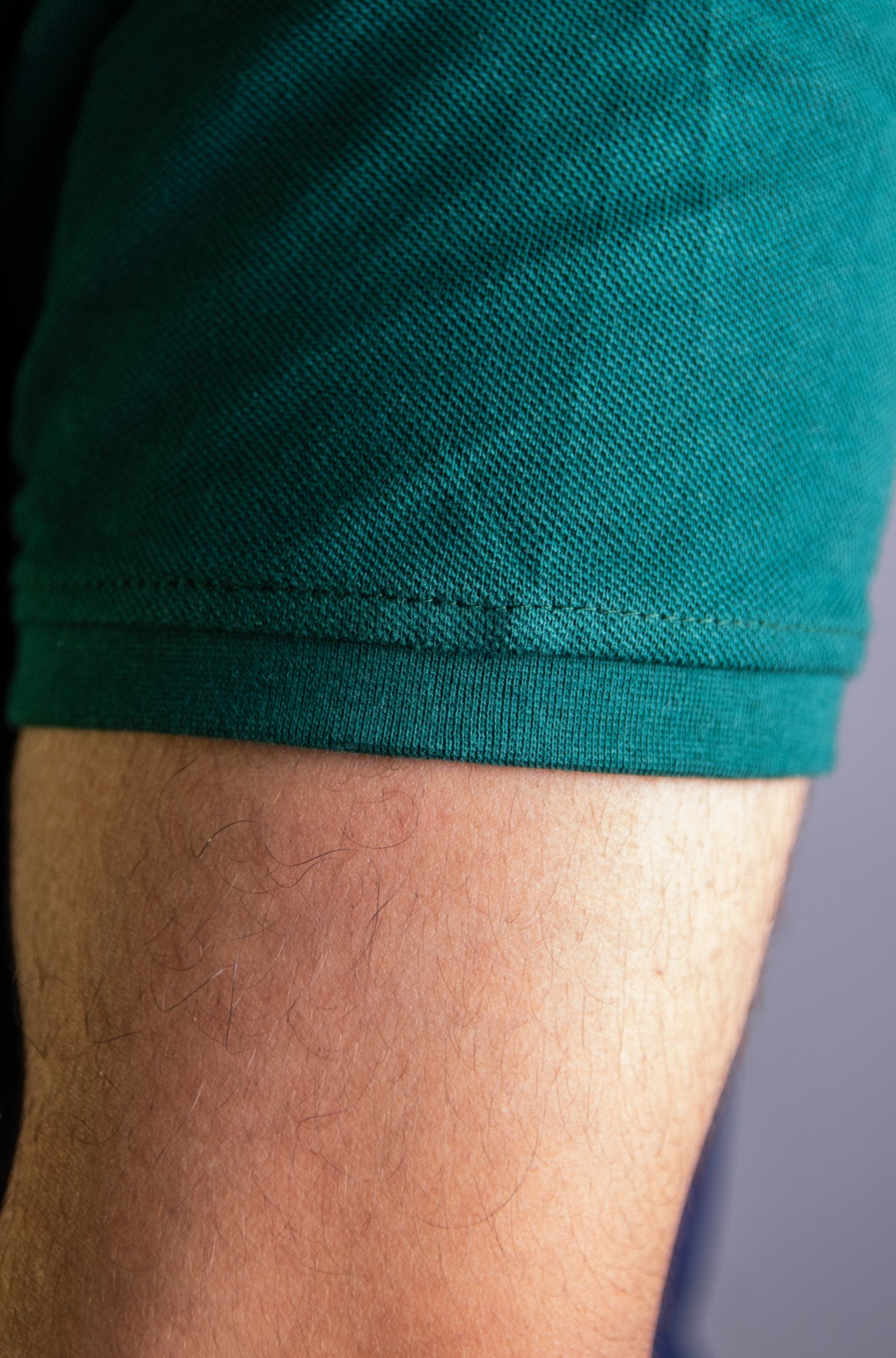 'Anchor Polo Shirt' - Bleu Nuit / Vert Bouteille