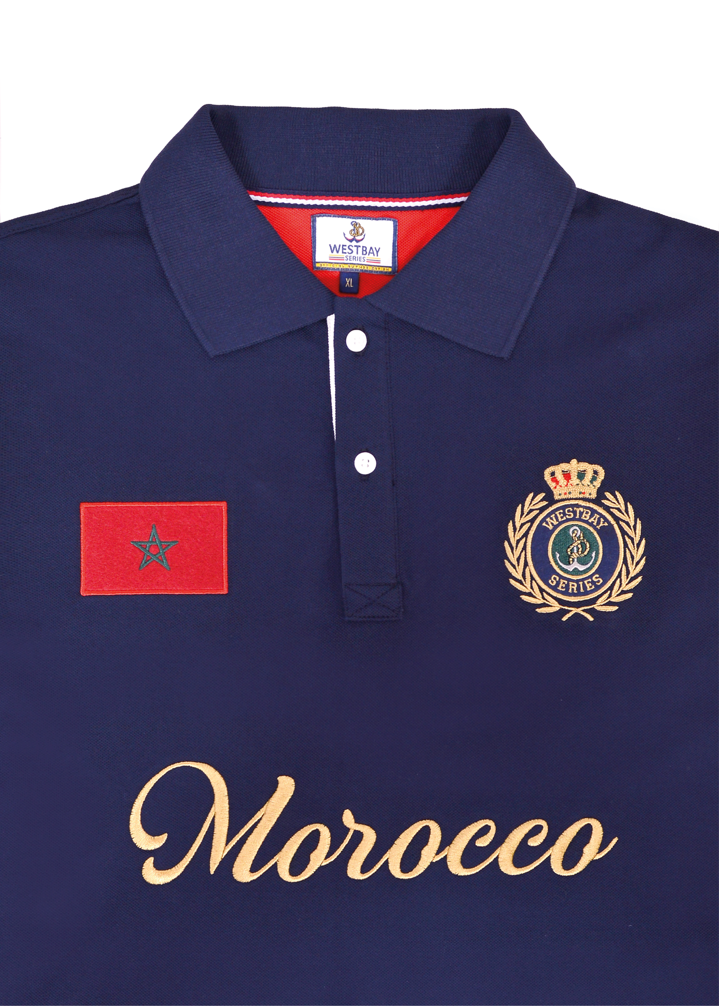 'Morocco Polo Shirt' - Bleu Nuit