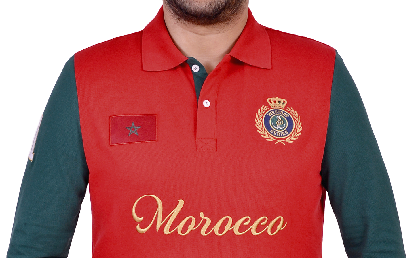 'Morocco Polo Shirt' - Rouge