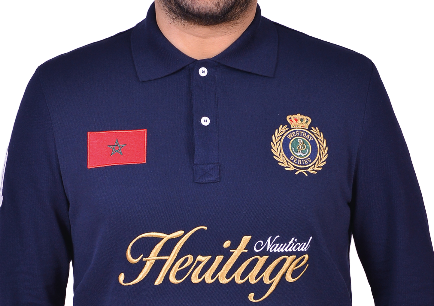 Polo 'Nautical Heritage' - Bleu Nuit