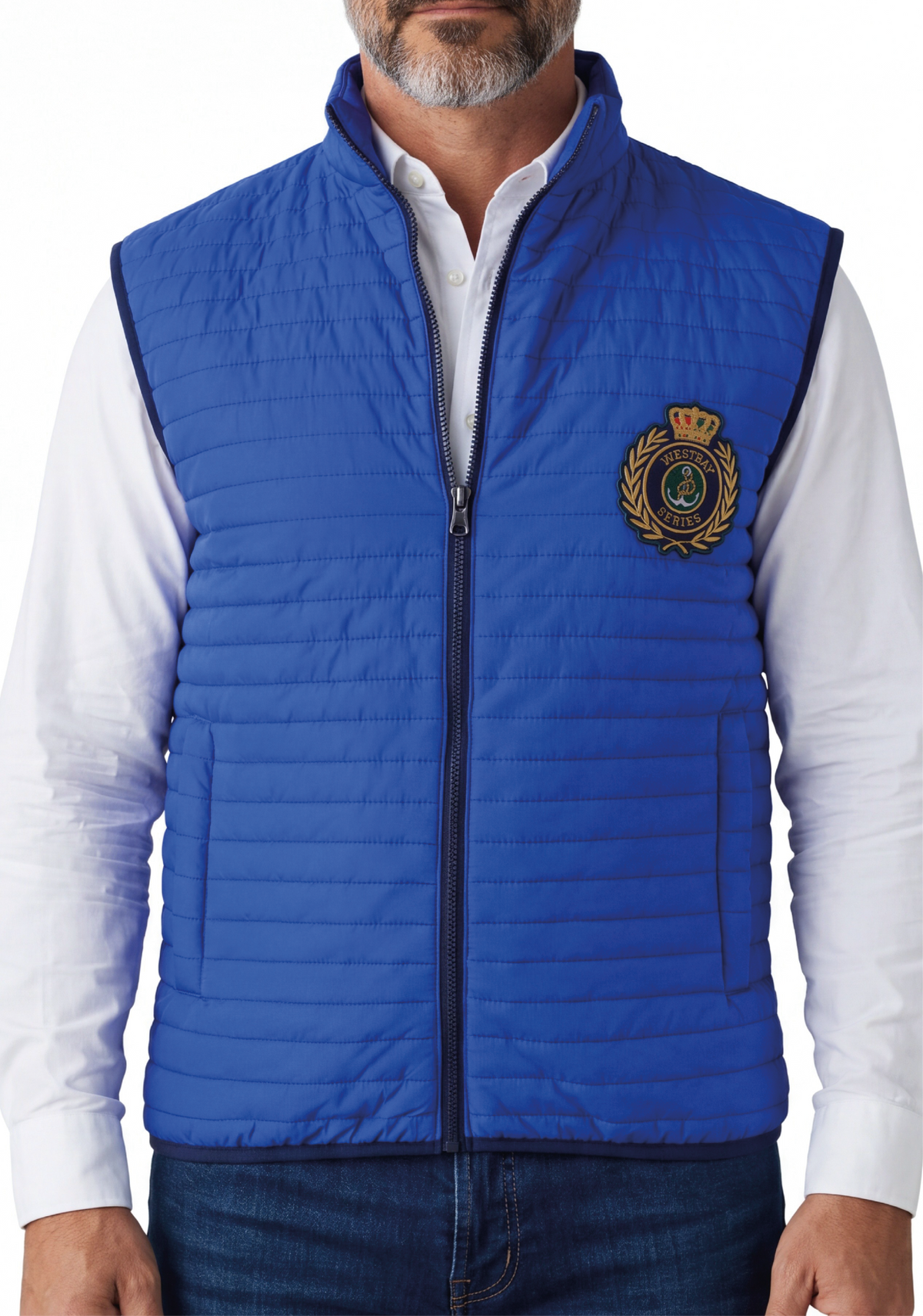 'Crest Quilted Vest'