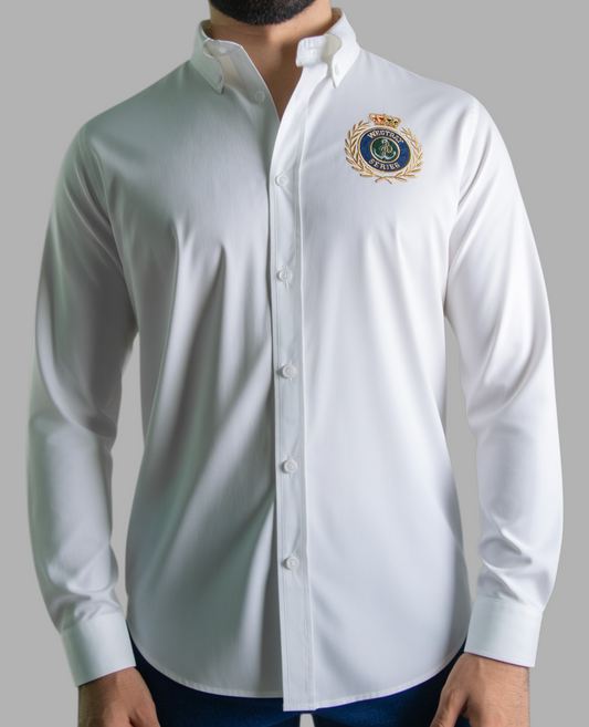 'Crest Shirt' - Blanc