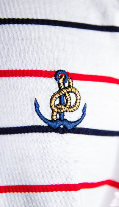 'Anchor T-Shirt' - Rayure Nautique