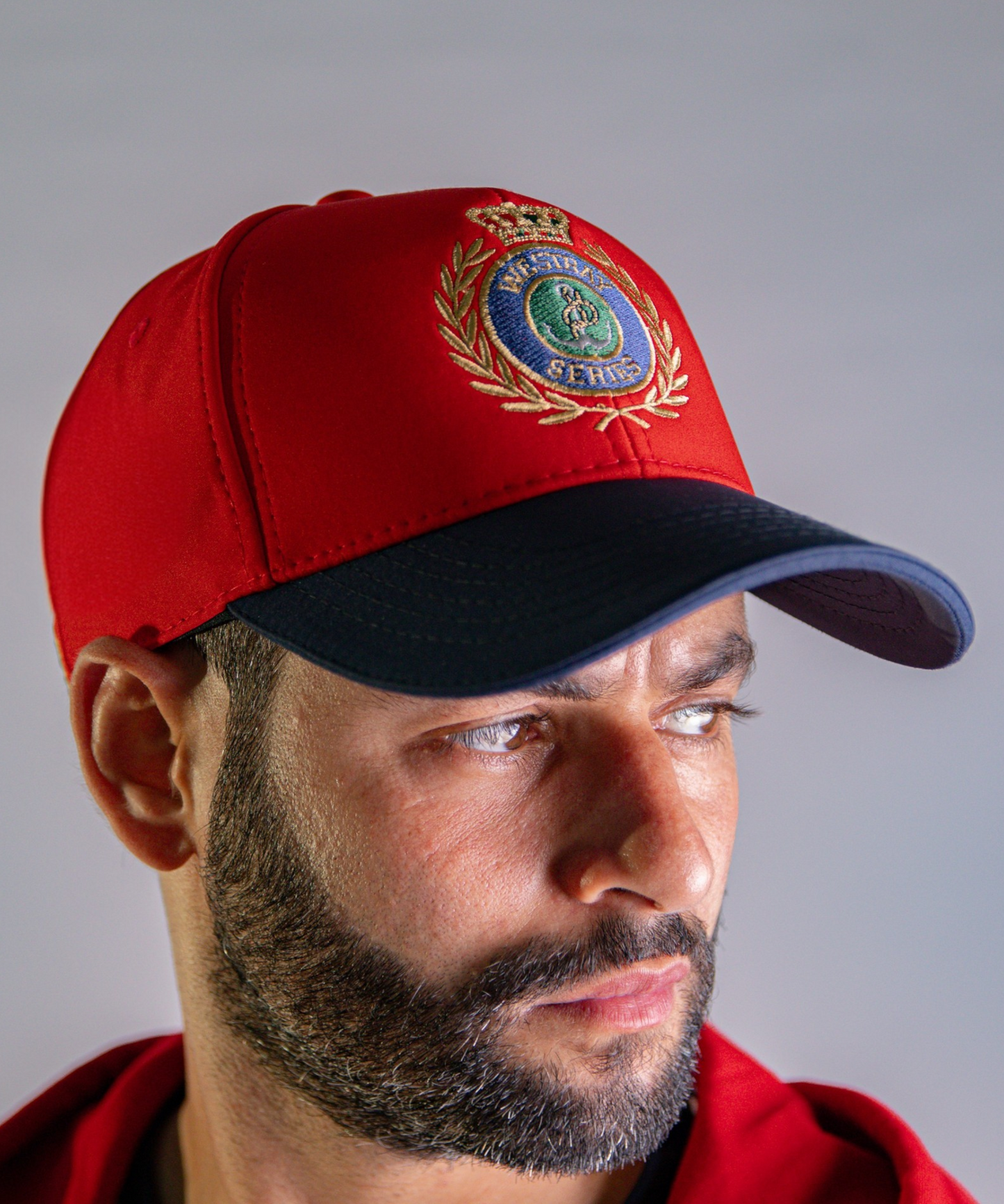 'Yacht Cap' - Rouge / Bleu Nuit