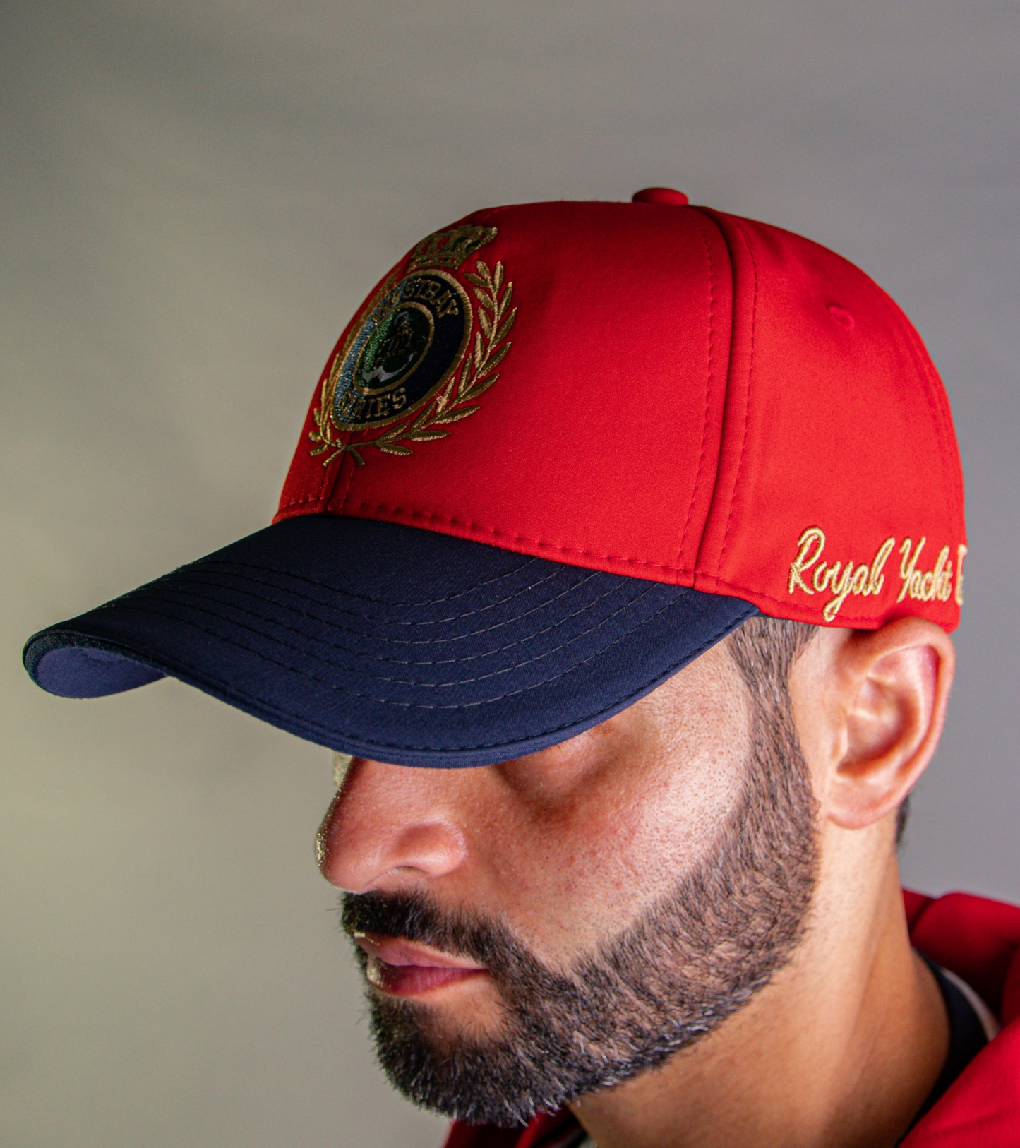 'Yacht Cap' - Rouge / Bleu Nuit