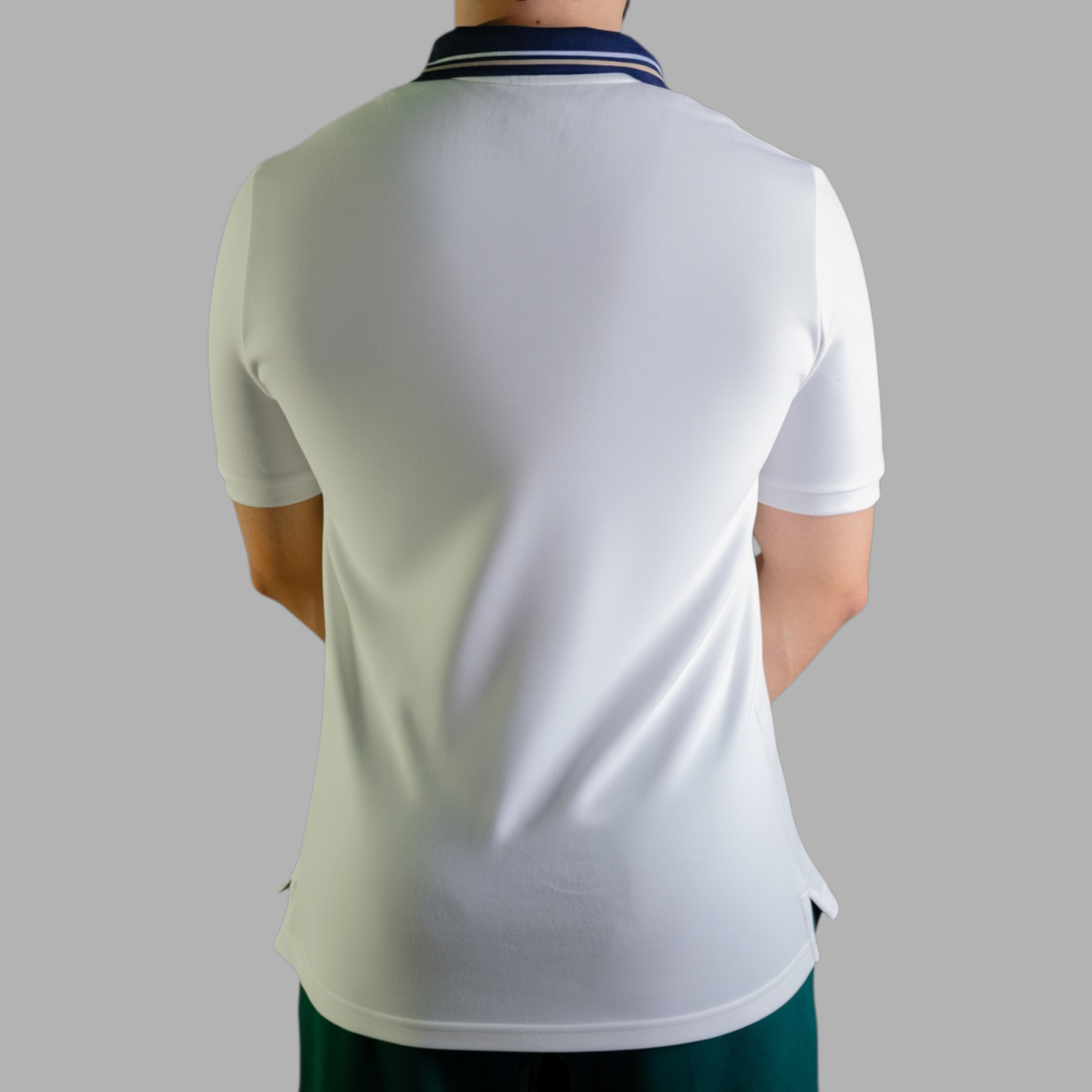 'Crest Polo Shirt' - Blanc Cassé