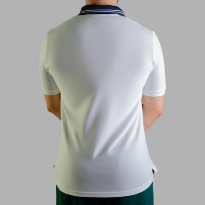 'Crest Polo Shirt' - Blanc Cassé
