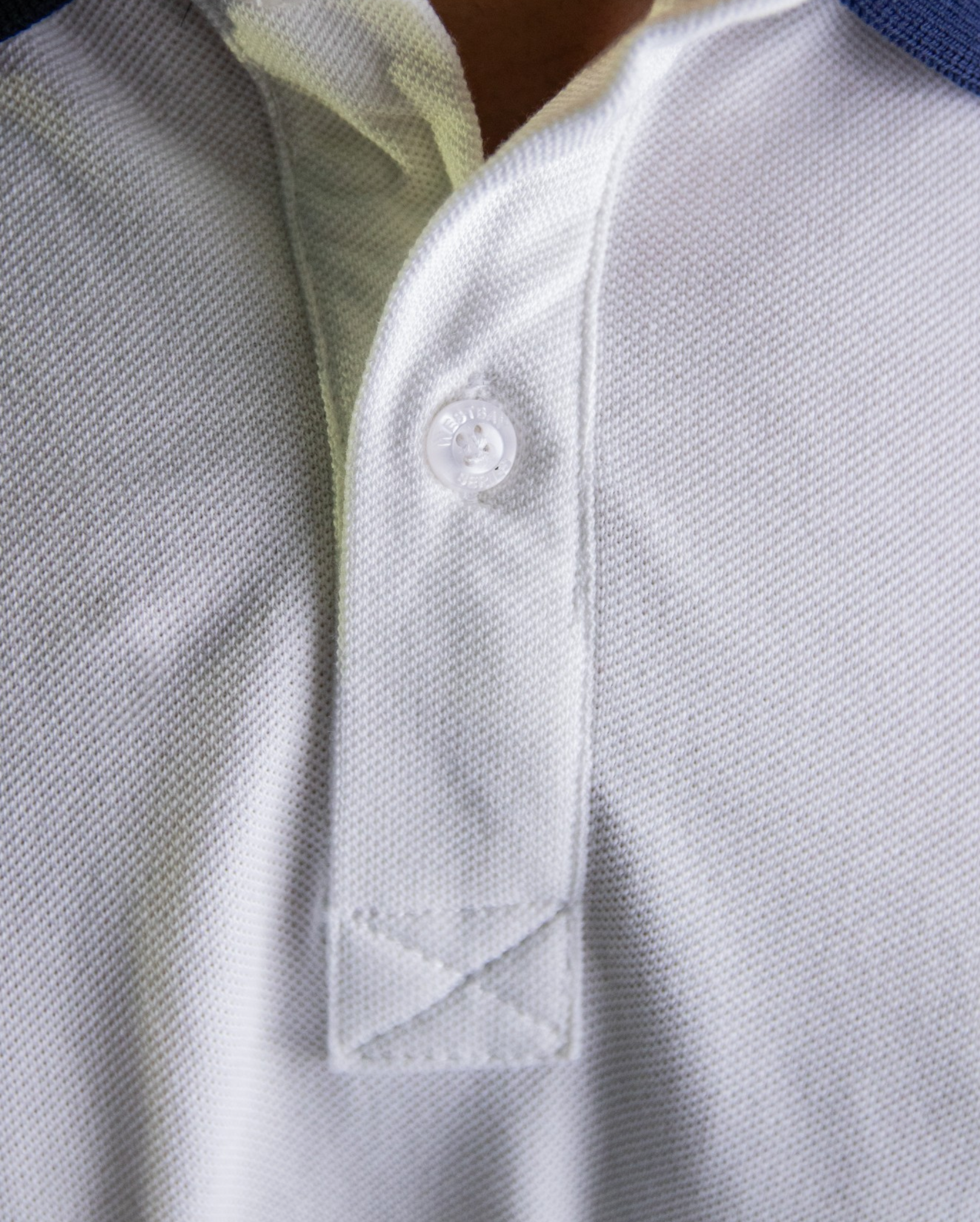 'Crest Polo Shirt' - Blanc Cassé