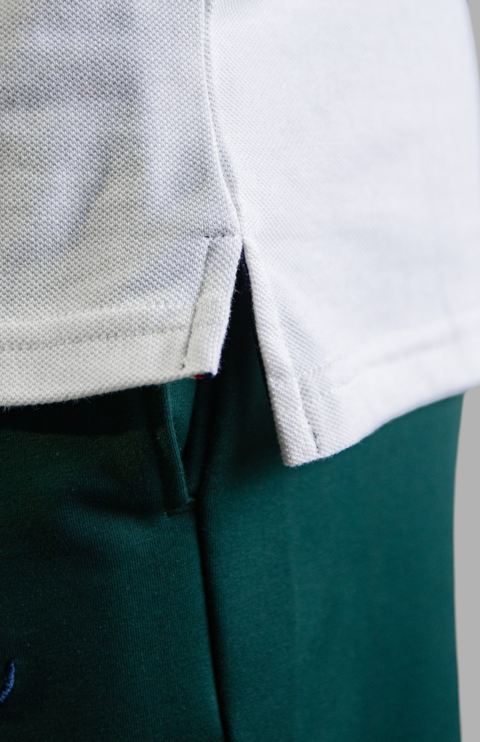 'Crest Polo Shirt' - Blanc Cassé