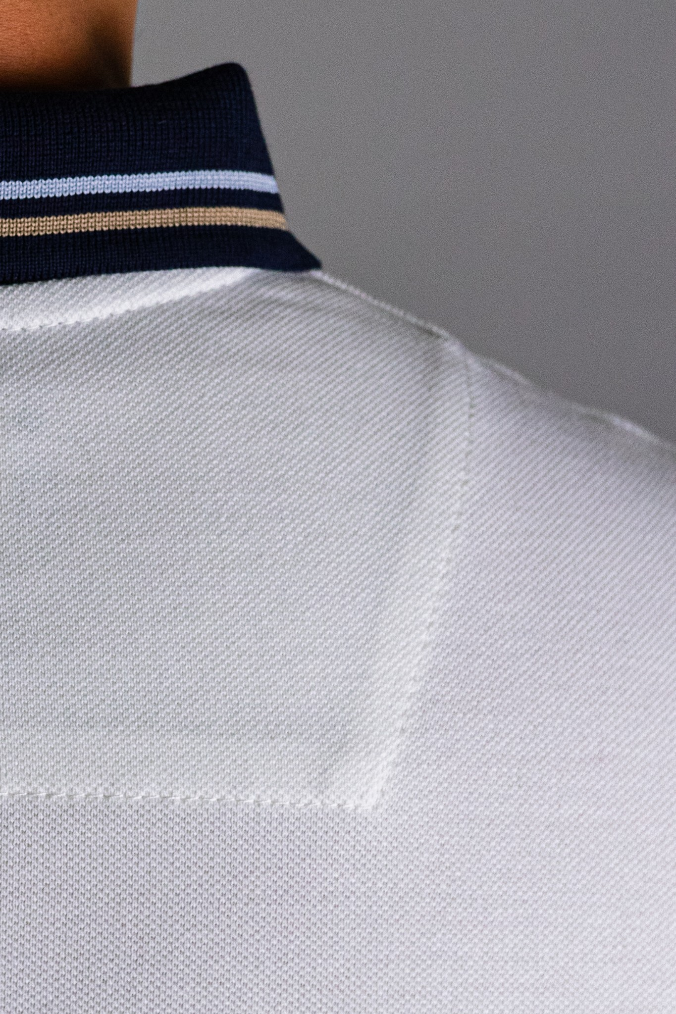 'Anchor Polo Shirt' - Blanc Cassé / Rouge