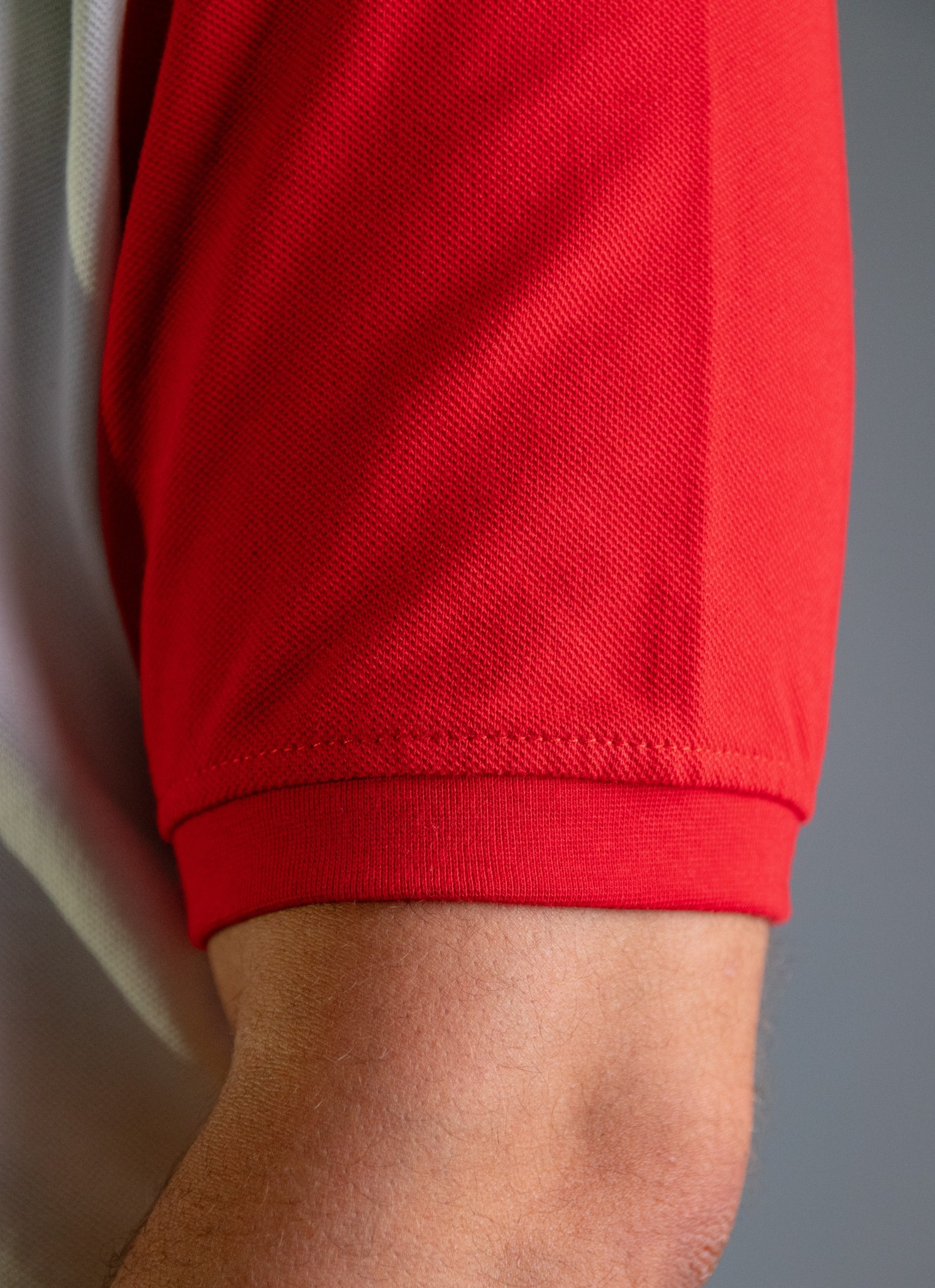 'Anchor Polo Shirt' - Blanc Cassé / Rouge