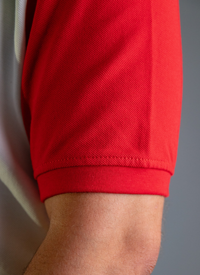 'Anchor Polo Shirt' - Blanc Cassé / Rouge