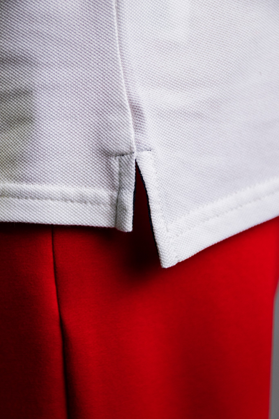 'Anchor Polo Shirt' - Blanc Cassé / Rouge