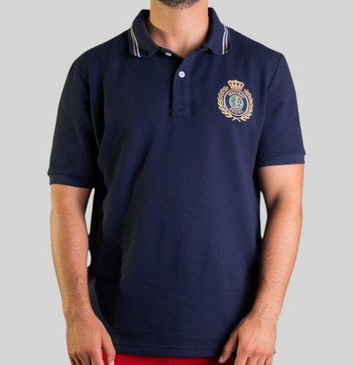'Crest Polo Shirt' - Bleu Nuit