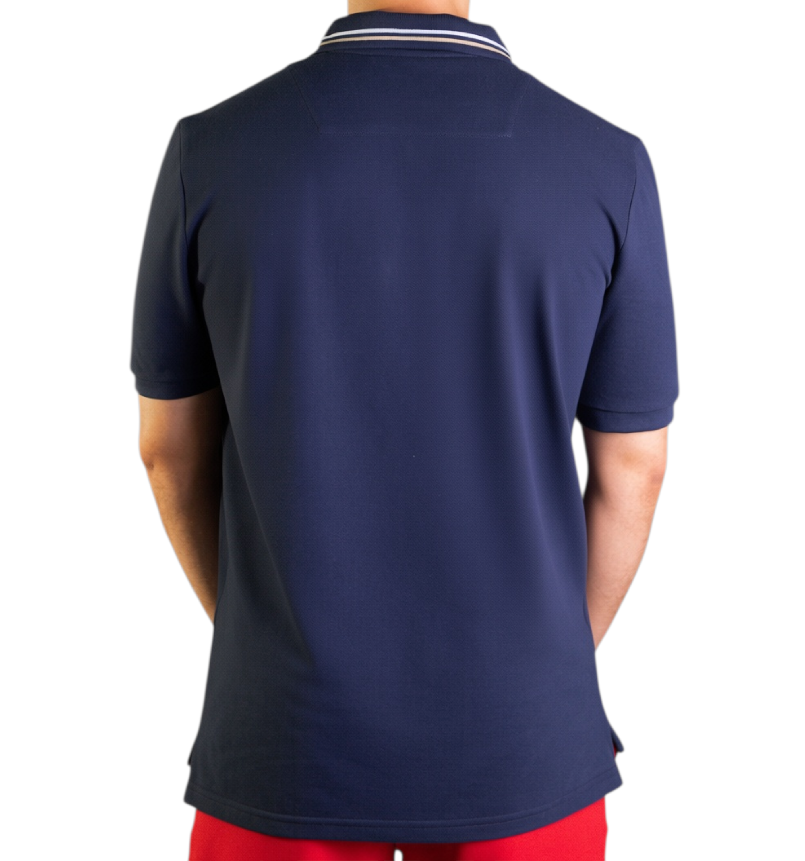 'Crest Polo Shirt' - Bleu Nuit