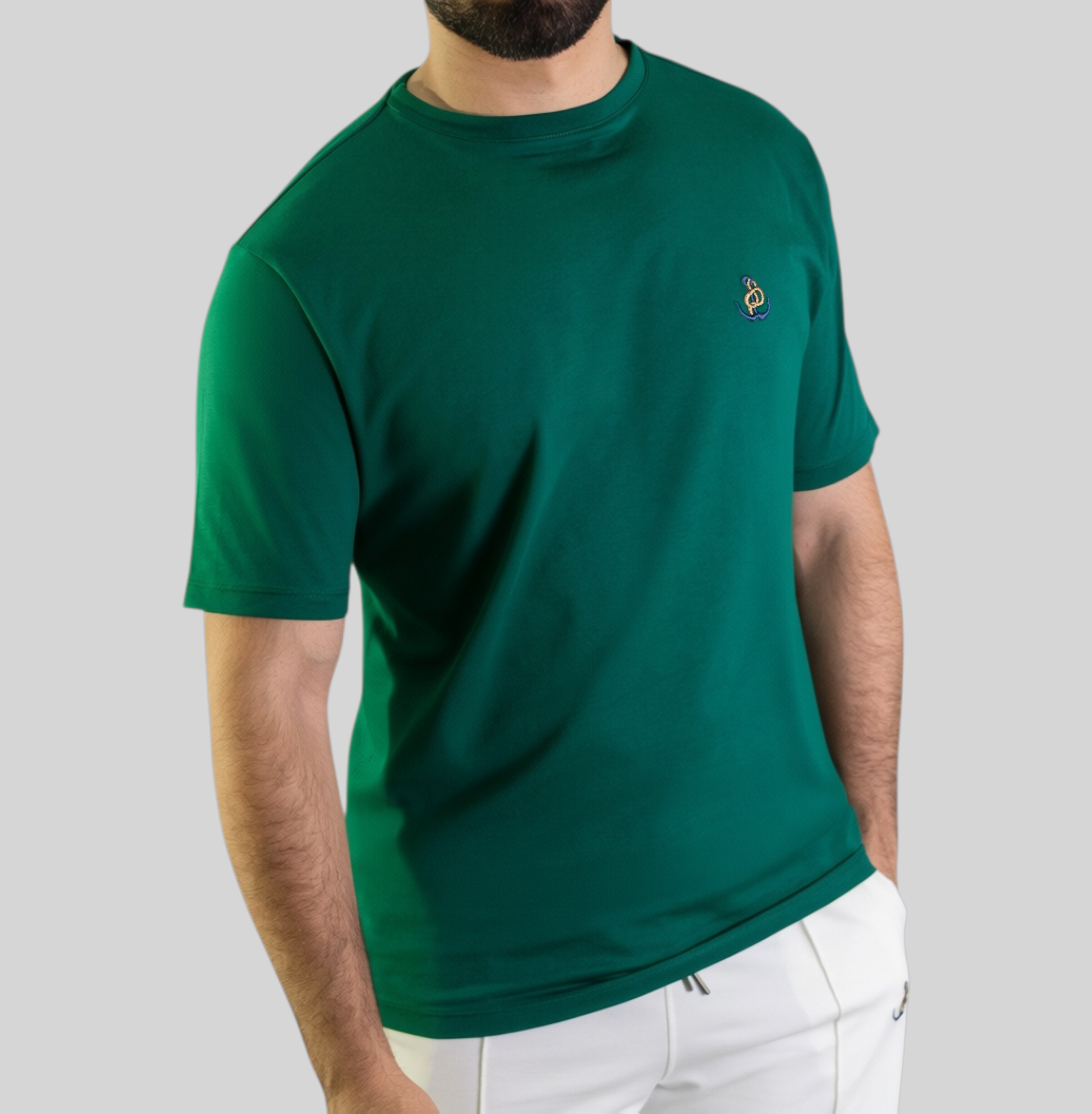 'Anchor T-Shirt' - Vert Bouteille