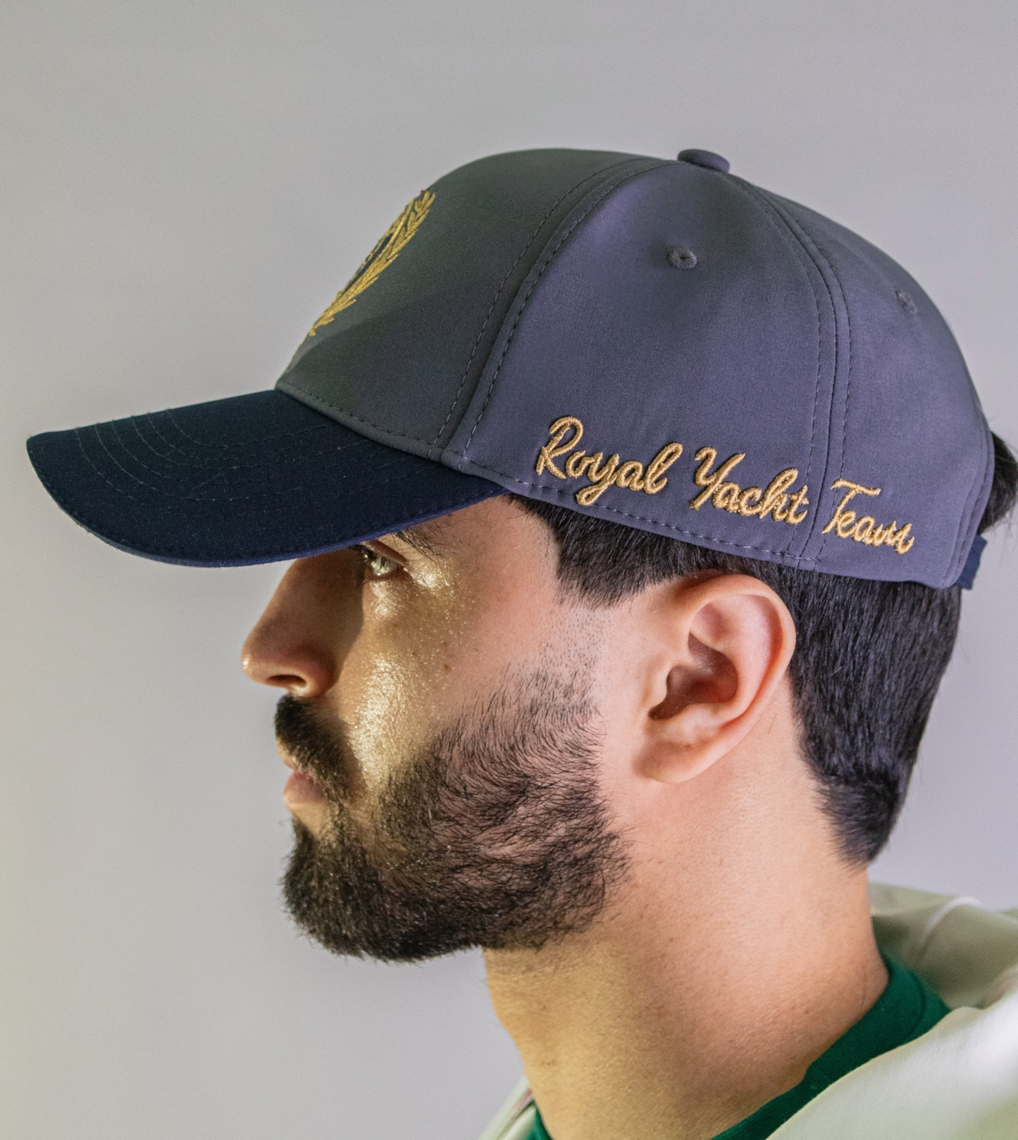 'Yacht Cap' - Gris Anthracite / Bleu Nuit