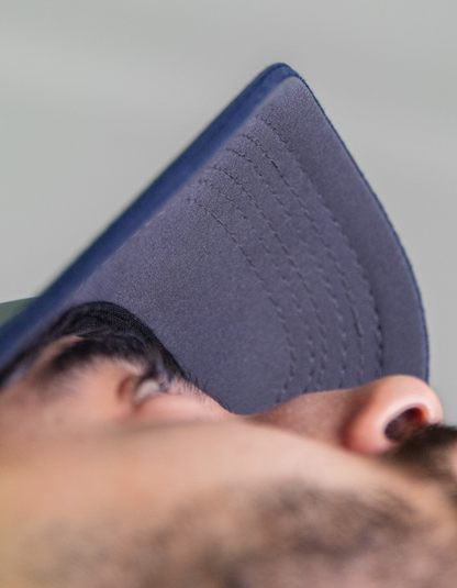 'Yacht Cap' - Gris Anthracite / Bleu Nuit
