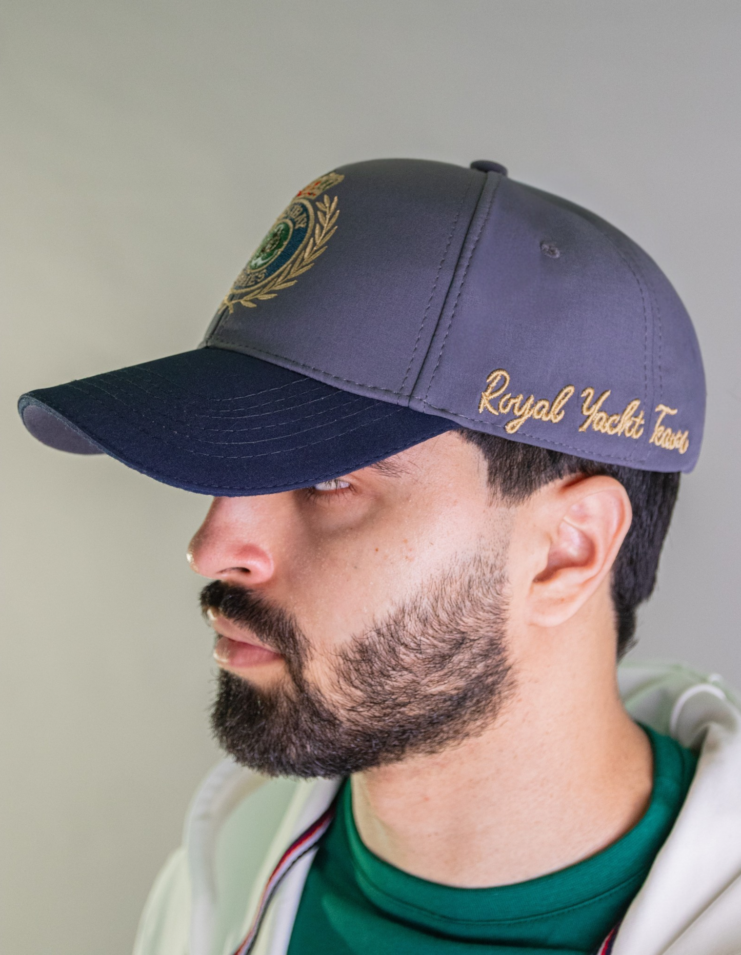 'Yacht Cap' - Gris Anthracite / Bleu Nuit