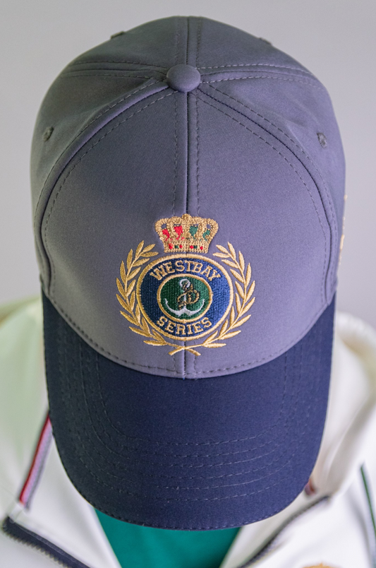 'Yacht Cap' - Gris Anthracite / Bleu Nuit