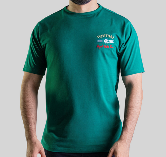 'Yacht T-Shirt' - Vert Bouteille