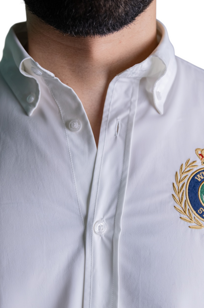 'Crest Shirt' - Blanc