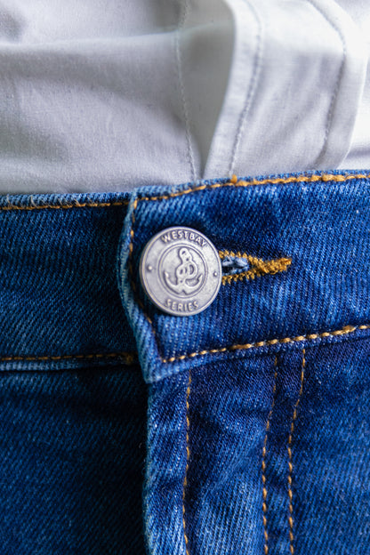 'Nautical Denim Pant' - Bleu Stone