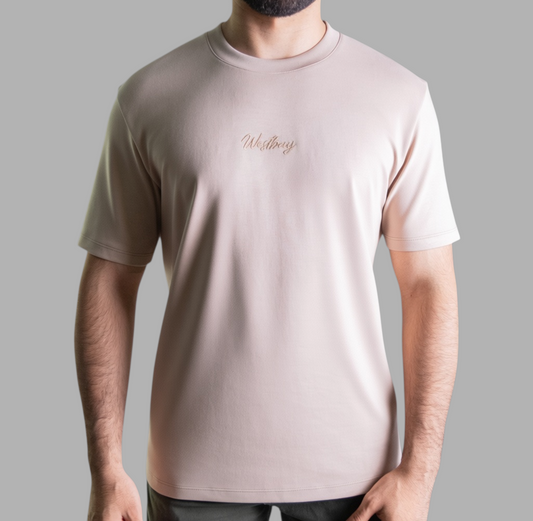 'Signature Tee' - Beige