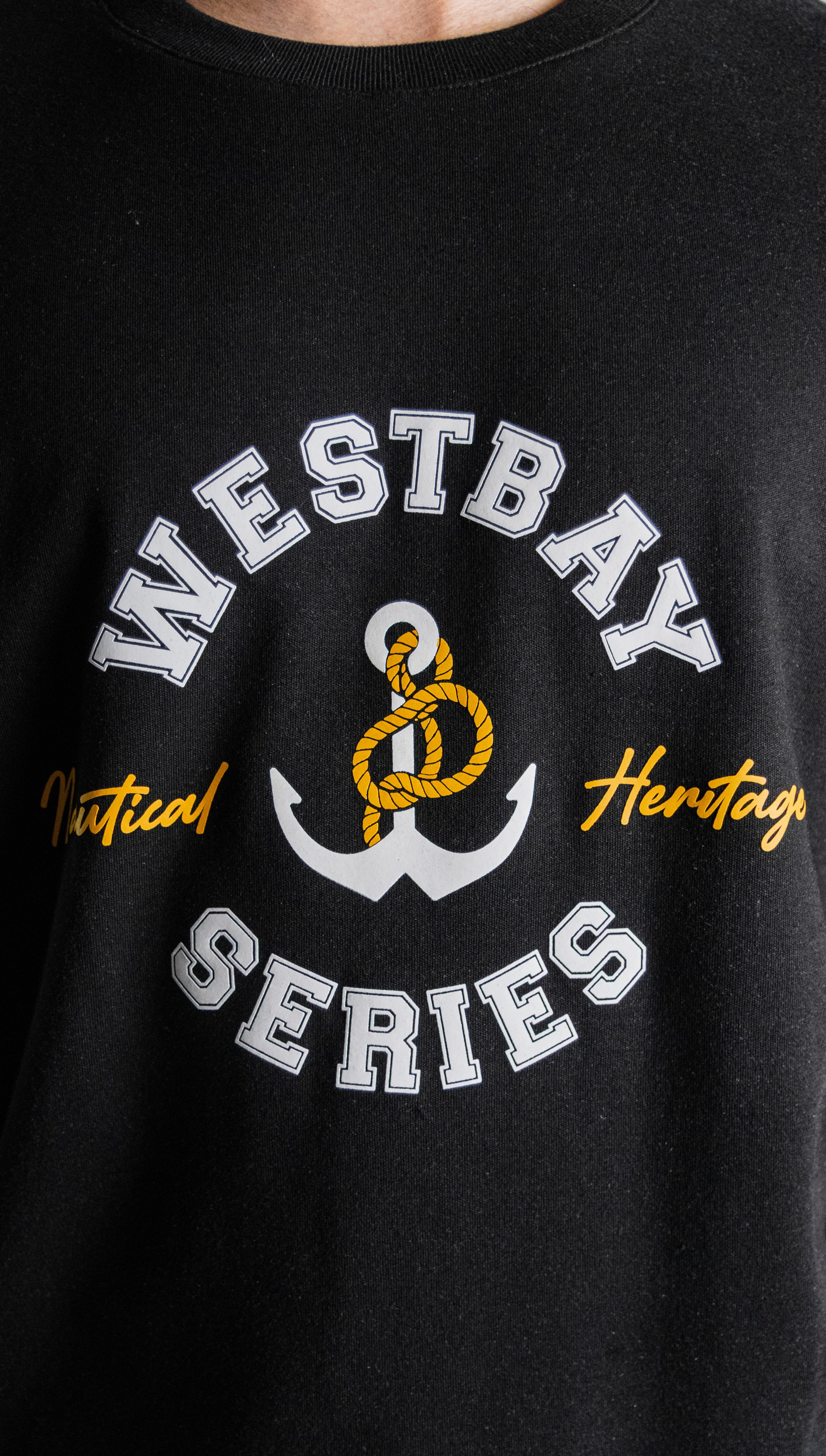 'Nautical Tee' - Noir