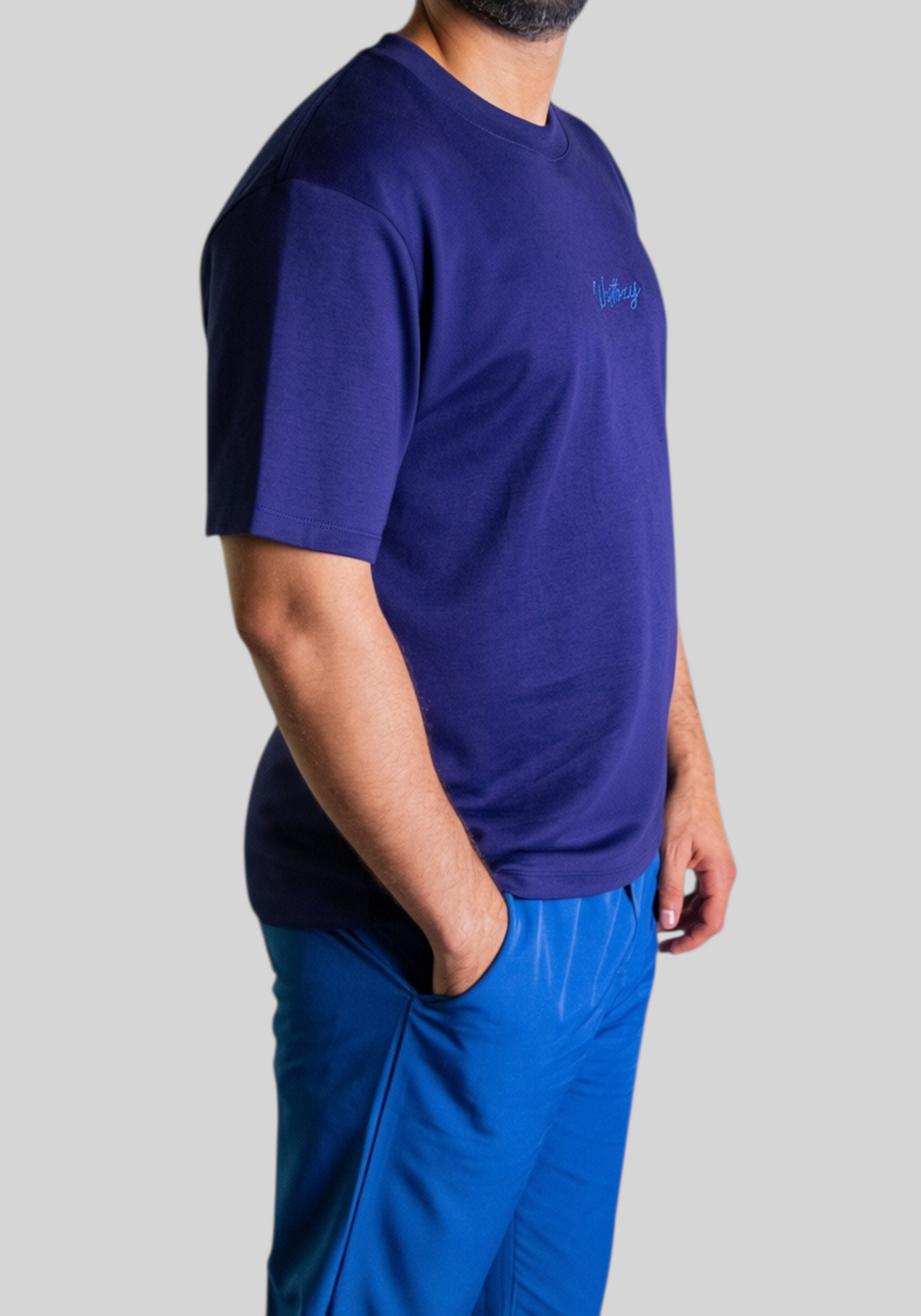 'Signature Tee' - Bleu Marine