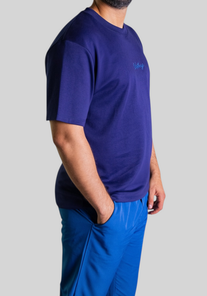 'Signature Tee' - Bleu Marine