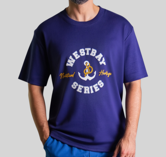 'Nautical Tee' - Bleu Marine