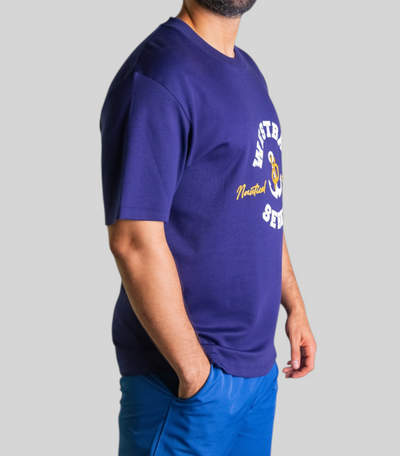 'Nautical Tee' - Bleu Marine