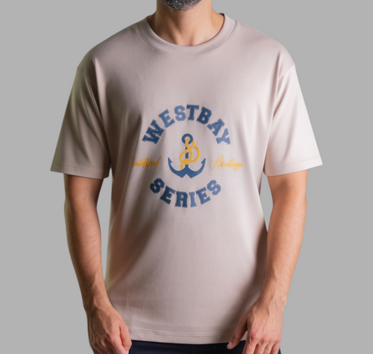 'Nautical Tee' - Beige