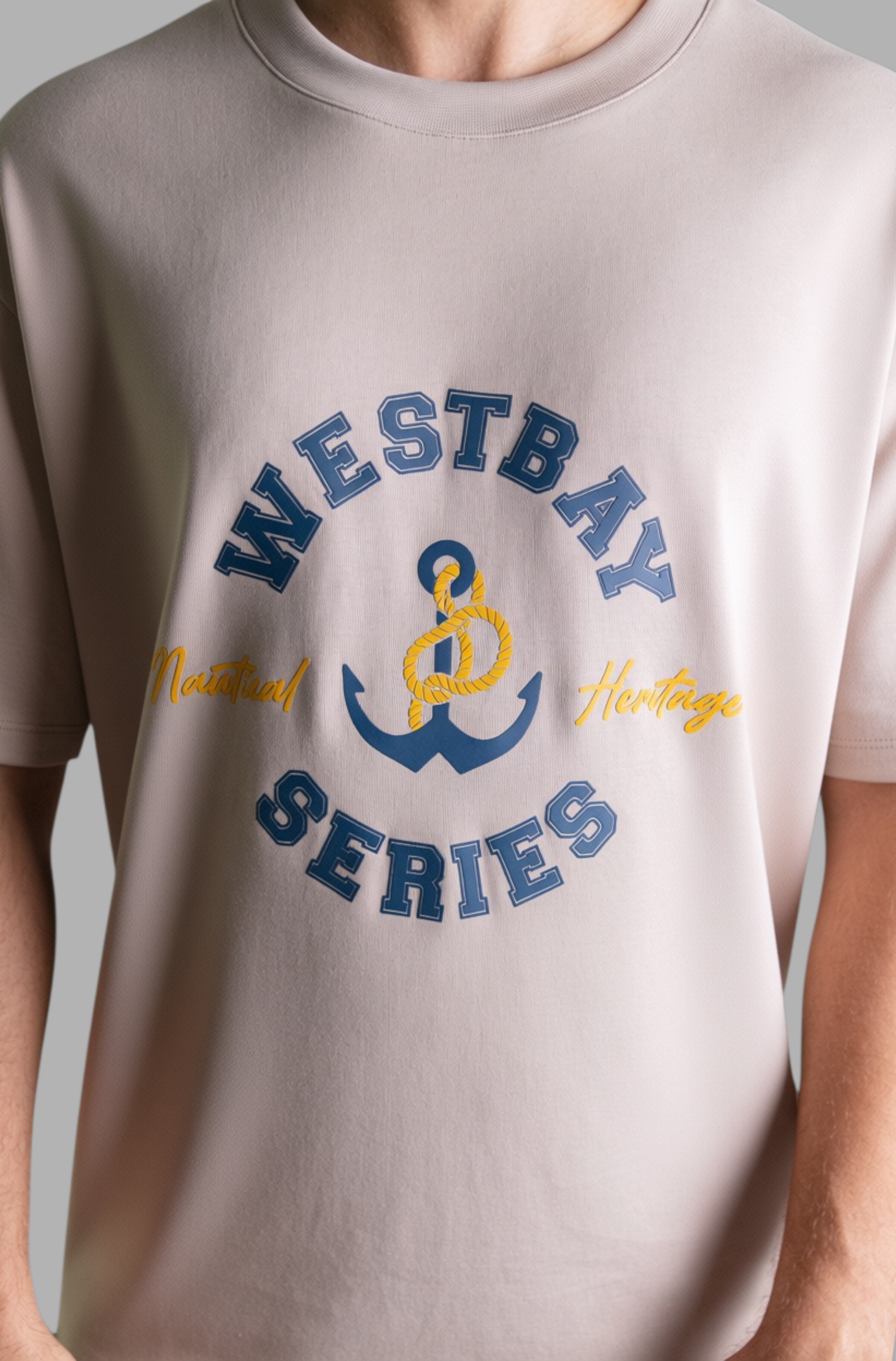'Nautical Tee' - Beige