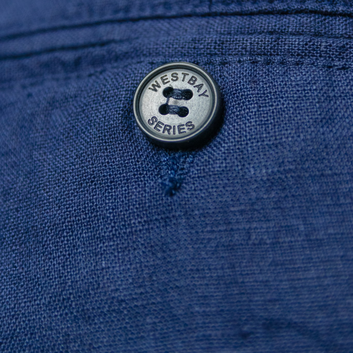 'Cruise Linen Pant' - Bleu Marine