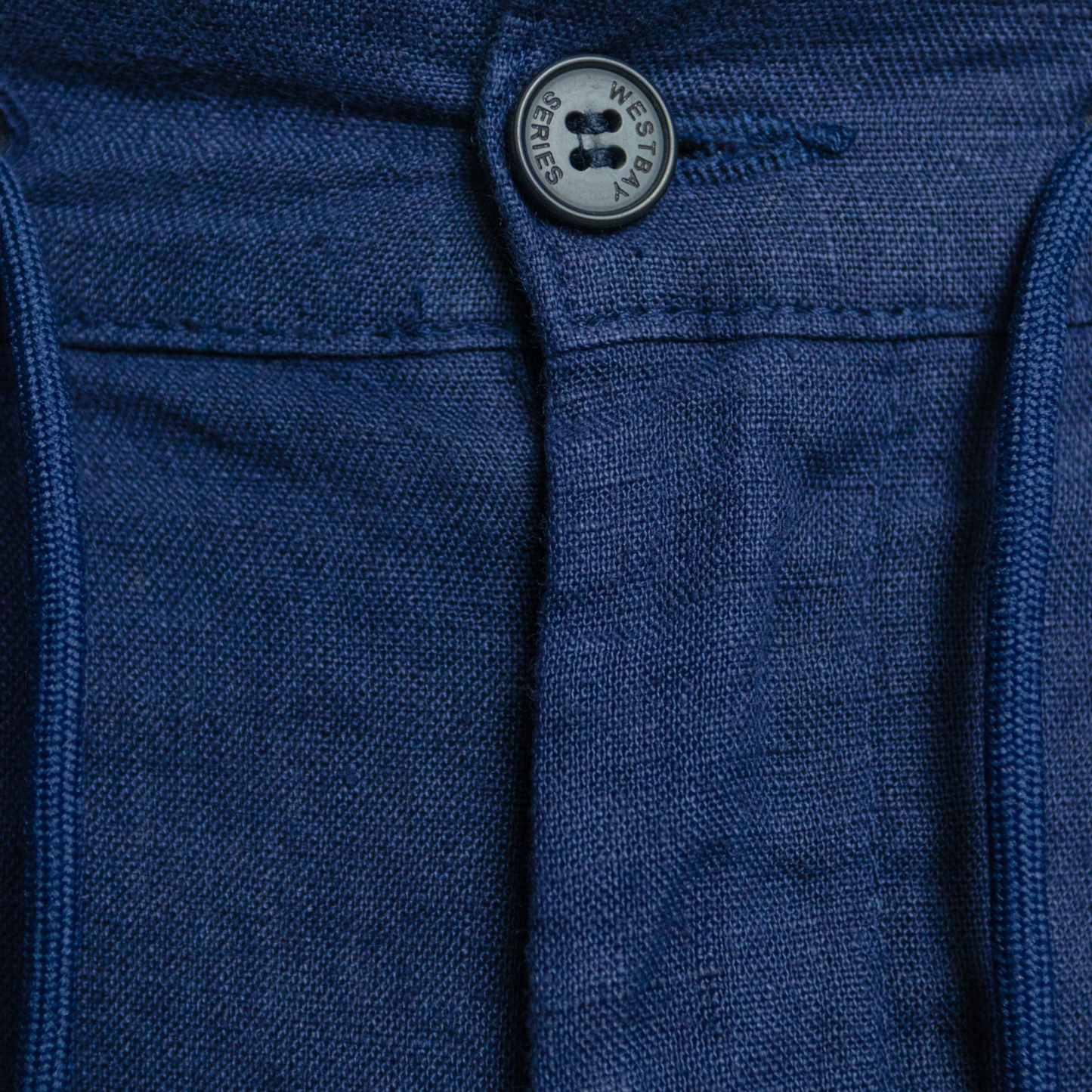 'Cruise Linen Pant' - Bleu Marine