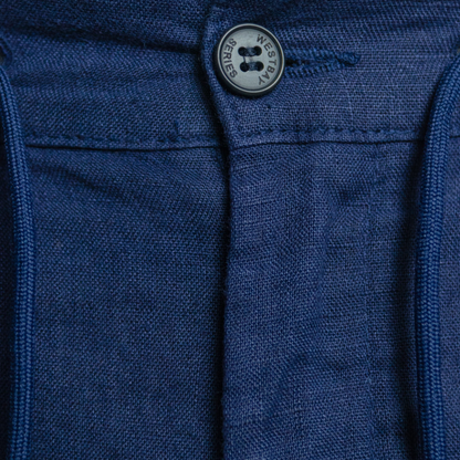 'Cruise Linen Pant' - Bleu Marine