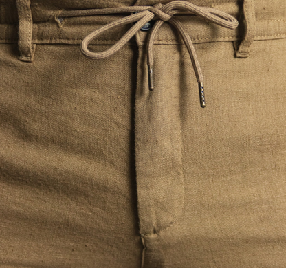 'Cruise Linen Pant' - Tabac
