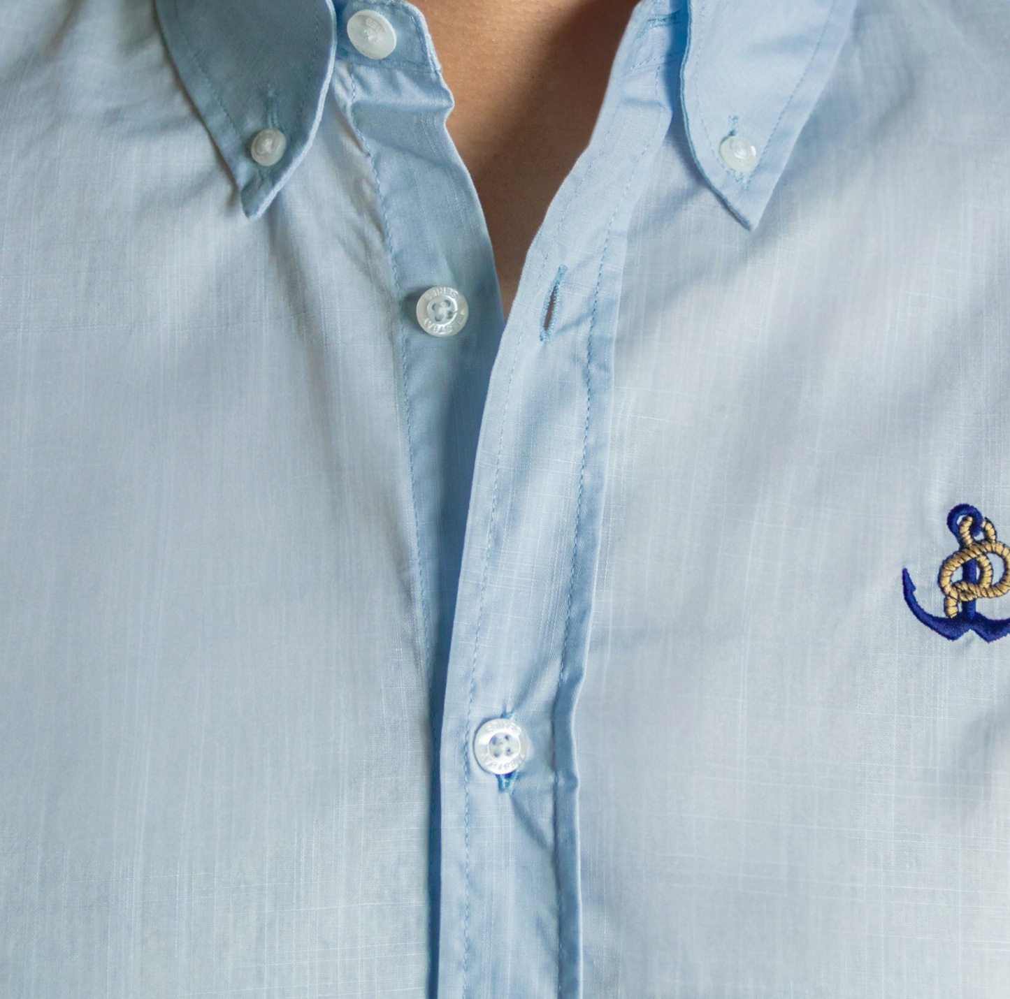 'Anchor Shirt' - Bleu Ciel