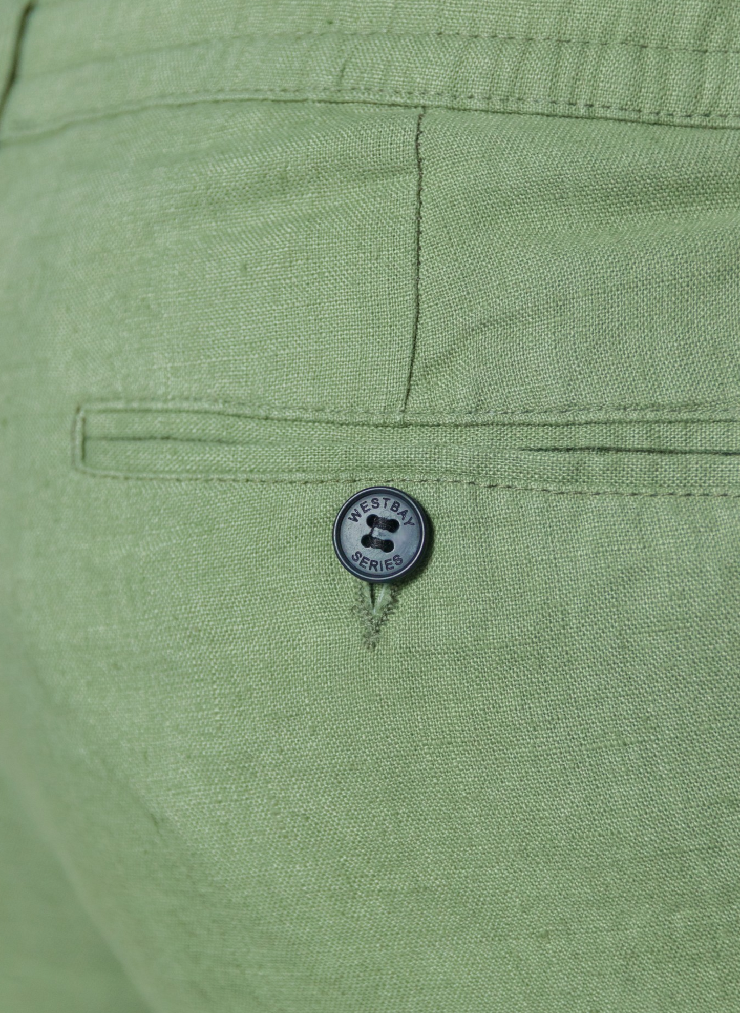 'Cruise Linen Pant' - Vert Sauge