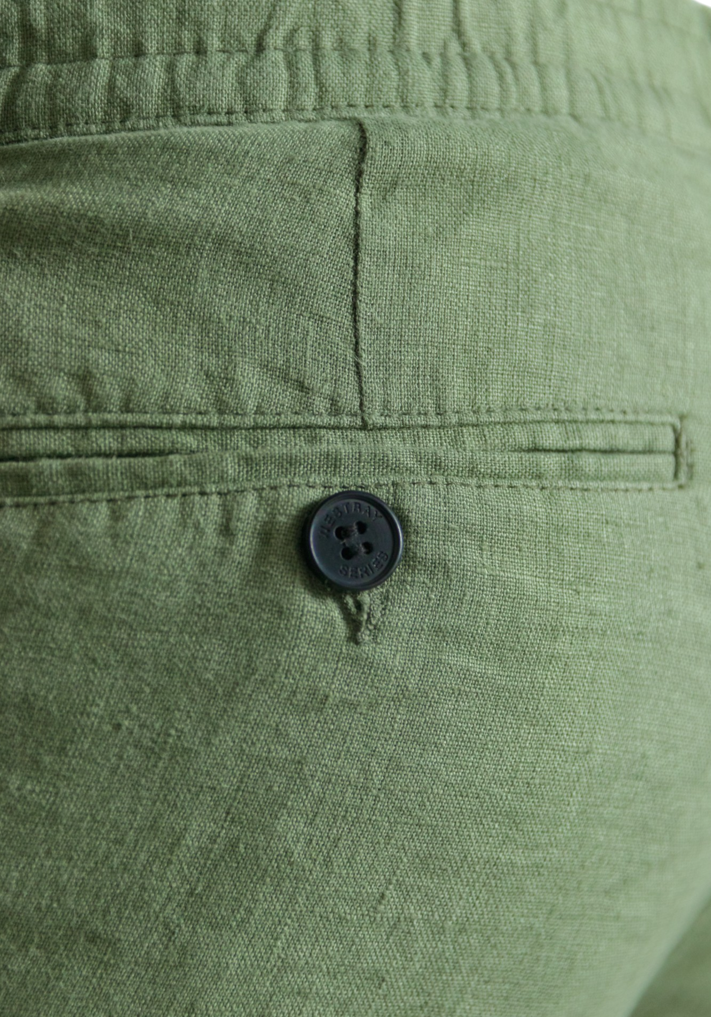 'Cruise Linen Pant' - Vert Sauge