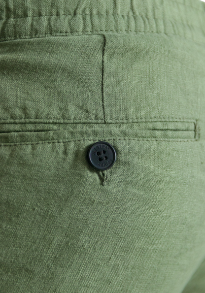 'Cruise Linen Pant' - Vert Sauge