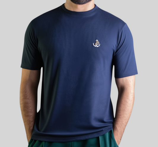 'Anchor T-Shirt' - Bleu Nuit