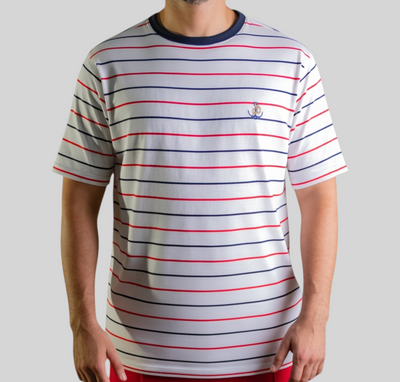 'Anchor T-Shirt' - Rayure Nautique