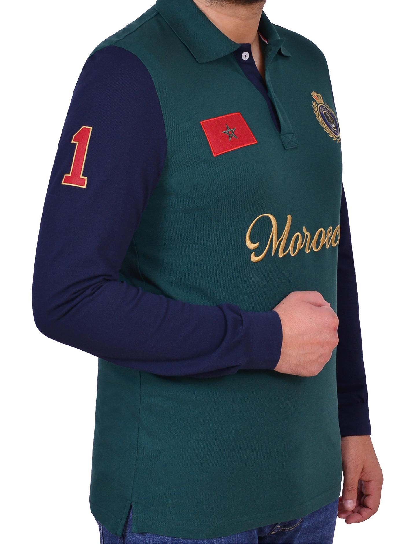 'Morocco Polo Shirt' - Vert Bouteille